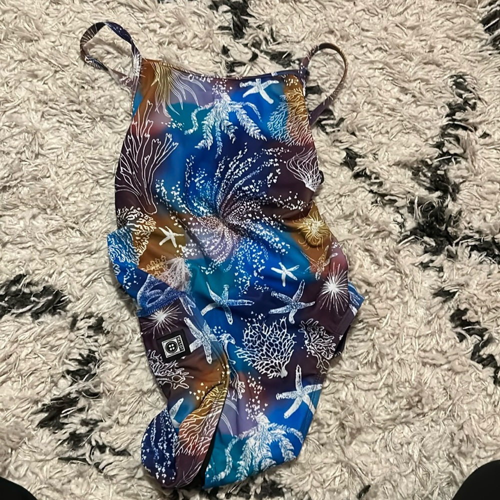 jolyn tie back girls swim suit